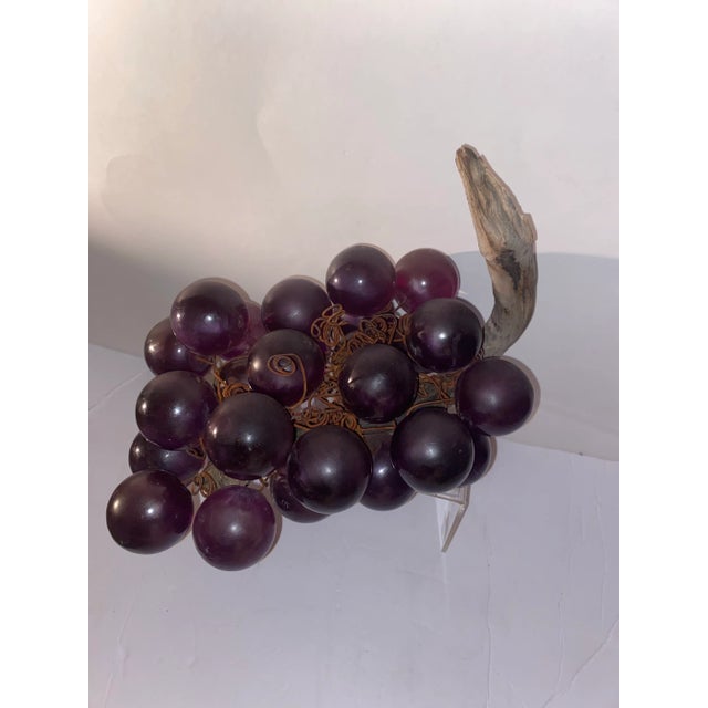 Lucite Grapes .Vintage Lucite Grape Cluster. Lucite Grape Cluster For Sale In Miami - Image 6 of 12
