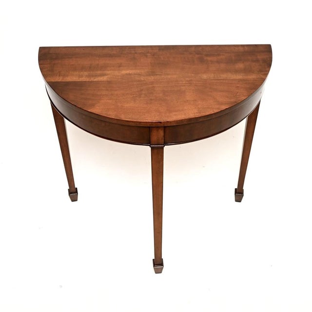 1930s Vintage Georgian Style Console Table, 1930 For Sale - Image 5 of 8