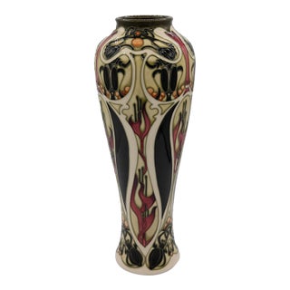 Moorcroft by Kerry Goodwin Pottery Vase - Gardners - Limited Edition - 15" H For Sale