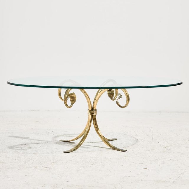 Brass and Glass Coffee Table, 1970s For Sale - Image 17 of 17