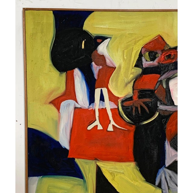 D. 1970 Expressionist Oil Painting by New York Artist Arnold Weber For Sale In Boston - Image 6 of 9