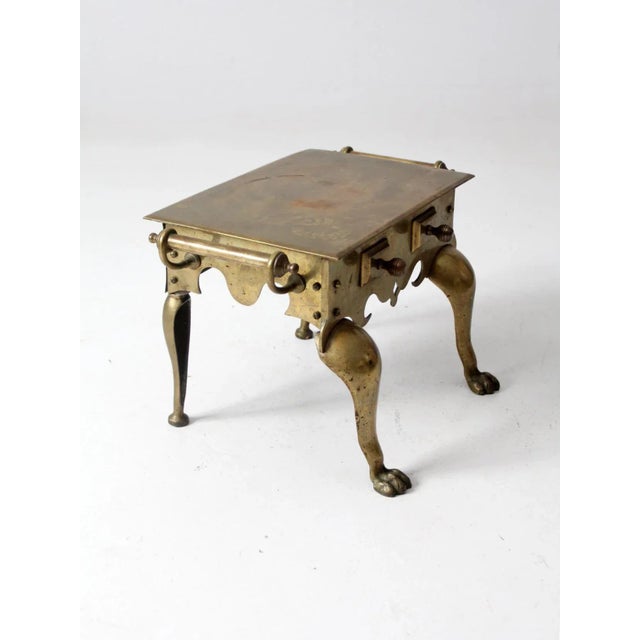 Antique Brass Footman For Sale - Image 9 of 10