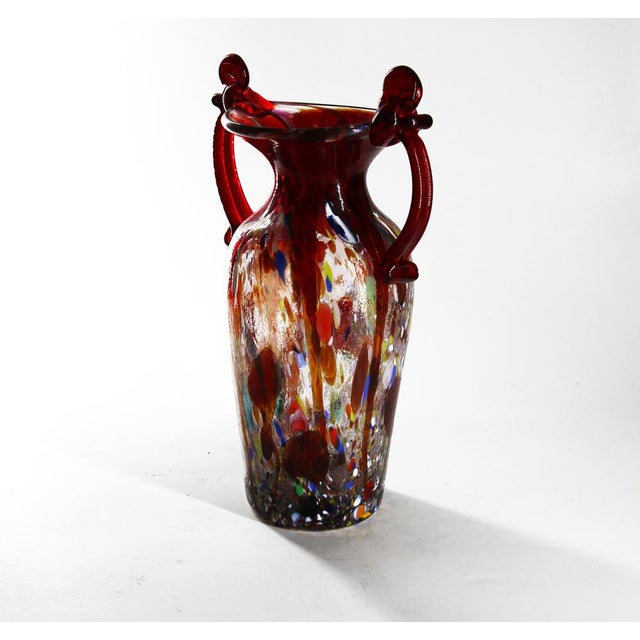Red Amphora Vase by MadeForSoul For Sale - Image 9 of 10