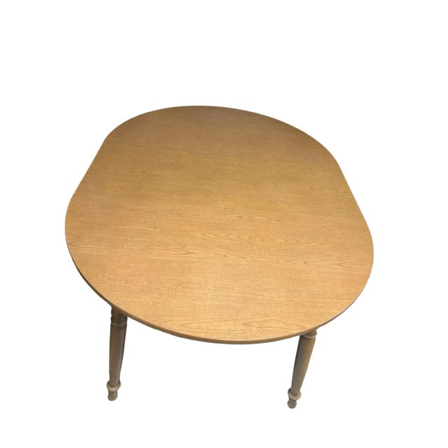 Vintage Dining Table Ethan Allen by Baumritter Round/Oval American