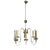 Italian 8 Light Chandelier in Brass, 1960s For Sale
