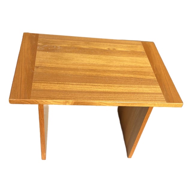 1960s Mid-Century Modern Teak Ansager Møbler a/S Danish Accent Side Table For Sale