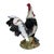 Vintage Italian Majolica Hand Painted Ardalt Rooster Figurine Floral Detail For Sale - Image 4 of 10