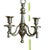 Traditional Vintage Set of 2 Solid Brass Tassel Rope Double Arm Wall Sconces For Sale - Image 3 of 6