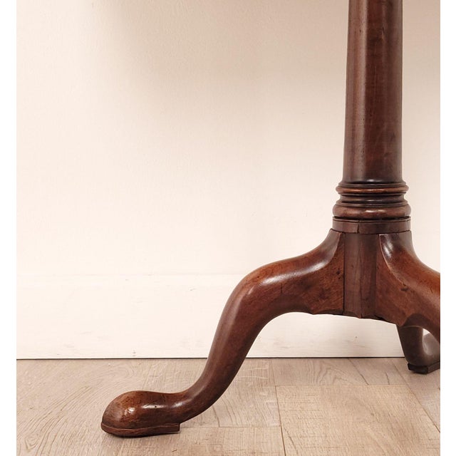 George III Tilt Top Mahogany Rectangular Tea Table, Circa 1790 For Sale - Image 4 of 8