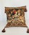 19 th c Belgian wool tapestry pillow with tassels, feather down insert.