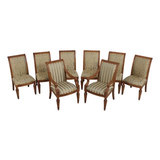 Set of 8 Century French Louis XVI Dining Chairs For Sale
