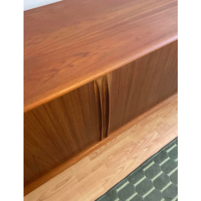 Danish Teak Tambour Door Sideboard from Bernhard Pedersen & Søn For Sale - Image 13 of 18