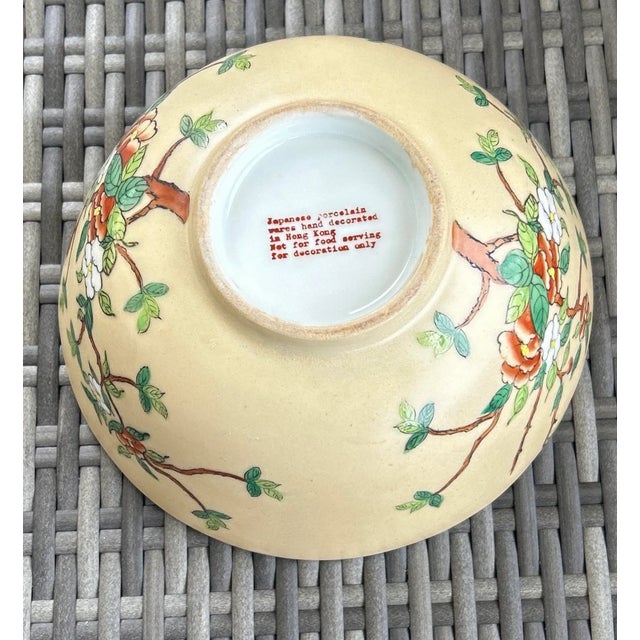 Chinese Chinoiserie Apple Blossom Bowl For Sale - Image 10 of 10