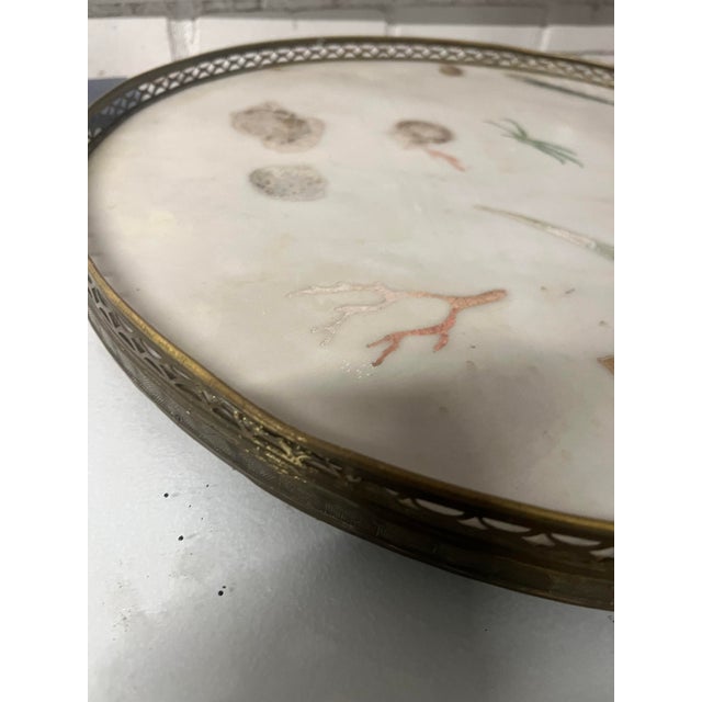 1950s Pair Vintage Marble “Scagliola” Circular Table Tops, Attributed to Emilio Martelli For Sale - Image 5 of 13