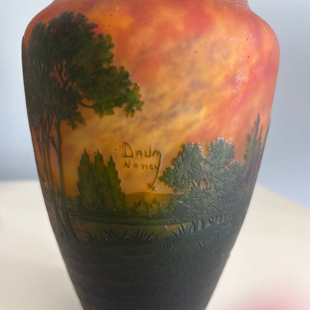 Nancy Daum Cameo Glass Vase For Sale In Jacksonville, FL - Image 6 of 12