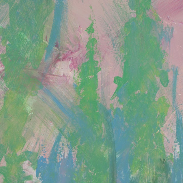 Abstract "Rose Garden" Contemporary Abstract Impressionist Painting For Sale - Image 3 of 8