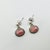 1970s Vintage Southwestern Boho Chic Judith Jack Sterling & Pink Rhodochrosite Drop Dandle Earrings - A Pair For Sale - Image 4 of 8