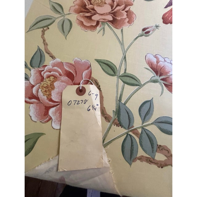 Light Yellow 6 1/4 Yards of “Blair” Fabric by Joan Kaminski for Bailey and Griffin. For Sale - Image 8 of 9