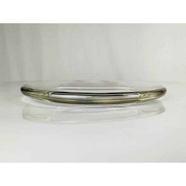 Italian Murano Glass Ashtray with Red Murrine from Veart, 1970s For Sale - Image 4 of 7