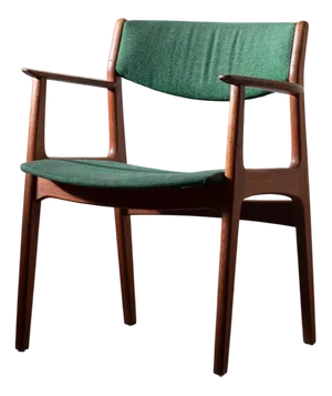 Vintage Danish Teak Wood Armchair, 1960s