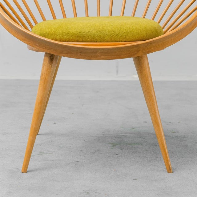 Circular Wooden Armchair, 1960s For Sale - Image 6 of 8