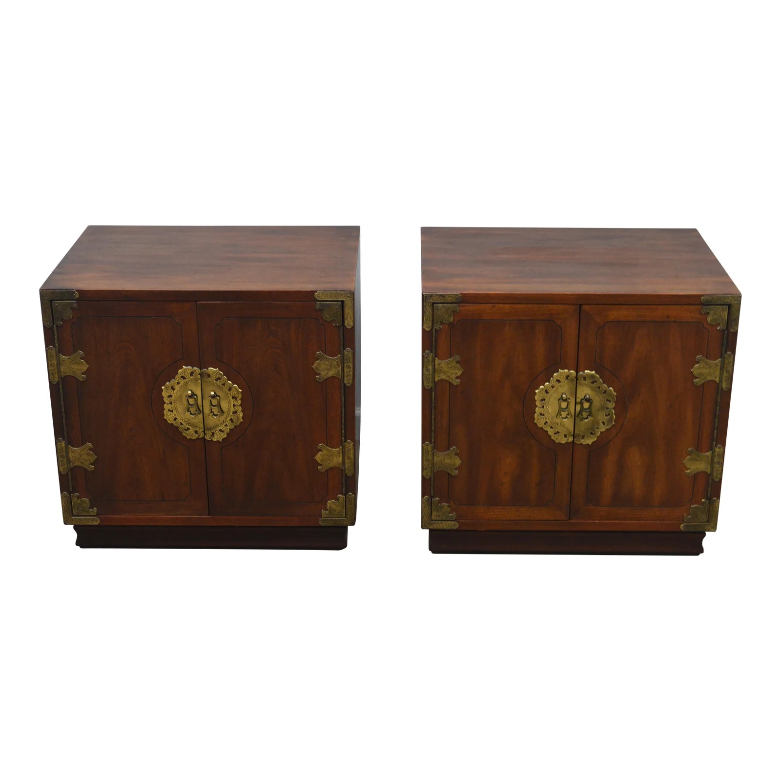 Henredon Pan Asian Nightstands Bed Side Tables a Pair Chairish