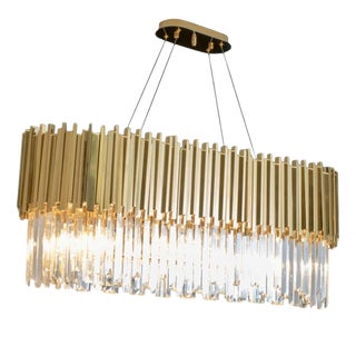 Collection Jupiter Chandelier in Metal and Crystal by Jago For Sale