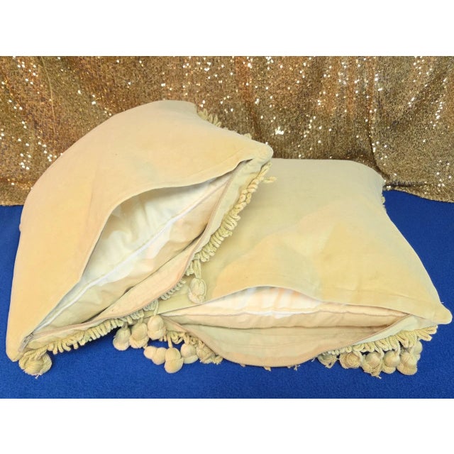 Artisanal Floral Needlepoint Accent Pillows With Ornate Tassels-Set of 2 For Sale - Image 12 of 18