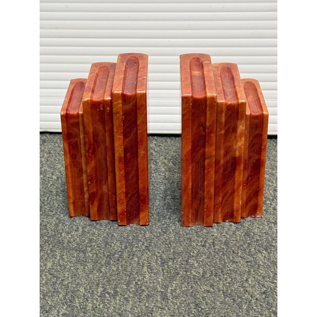 Gump’s San Francisco Marble Bookends, Pair For Sale In San Francisco - Image 6 of 12