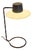 Oxford A.J. Lamp in Black Steel and Opal Blown Glass by Arne Jacobsen for Louis Poulsen, 1963 For Sale