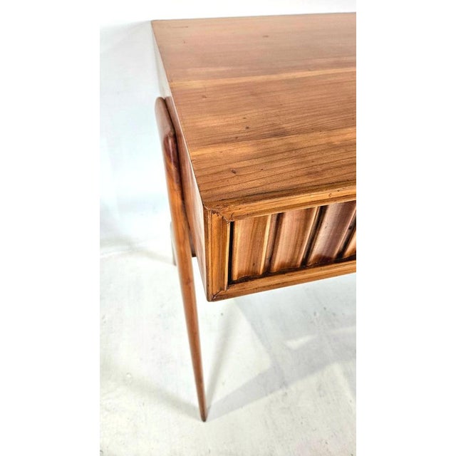 Mid-Century Handmade Wood Desk, Italy, 1950s For Sale - Image 4 of 15