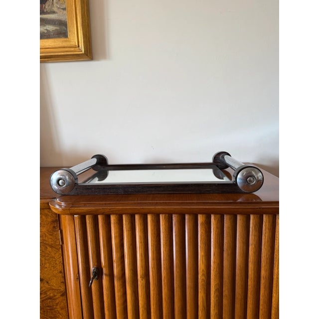 Art Deco Wood Mirrored Tray, France 1930s For Sale - Image 11 of 11