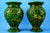 Antique Green Neo-Renaissance Vases in Relief by Vincenzo Corrente, 1890s, Set of 2 For Sale - Image 4 of 18