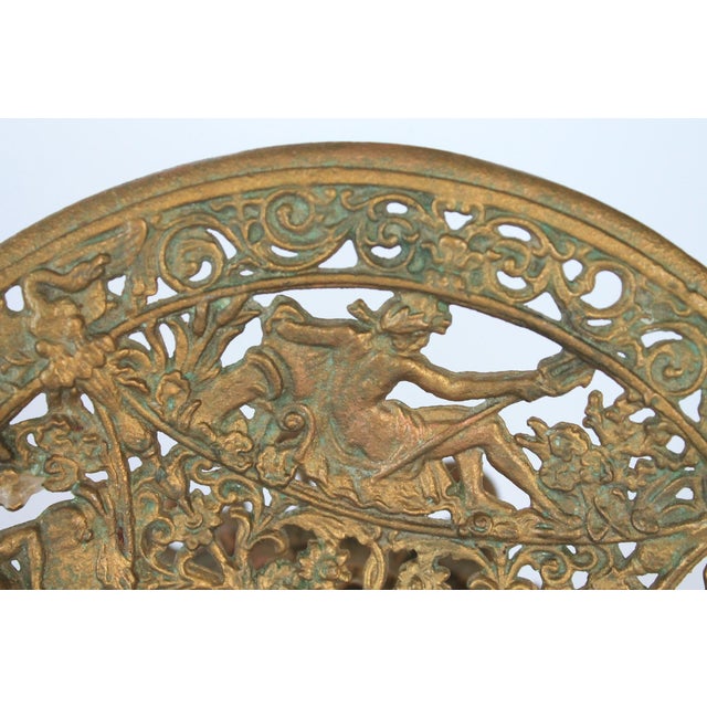 Antique Neoclassical "Iron Art" Tazza Compote Pedestal For Sale In Milwaukee - Image 6 of 14