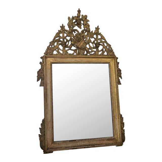 Mid 18th Century French Trumeau Mirror For Sale