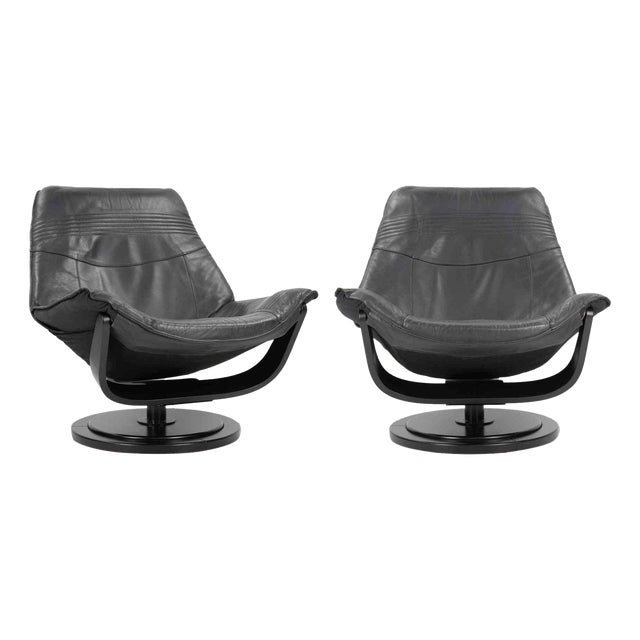 Flight High Lounge Chairs by Takashi Okamura for Nelo, 1970s, Set of 2 For Sale