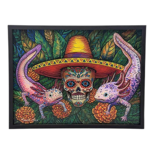 Ricardo Maya Contemporary Mexican Folk Art Día De Los Muertos Painting