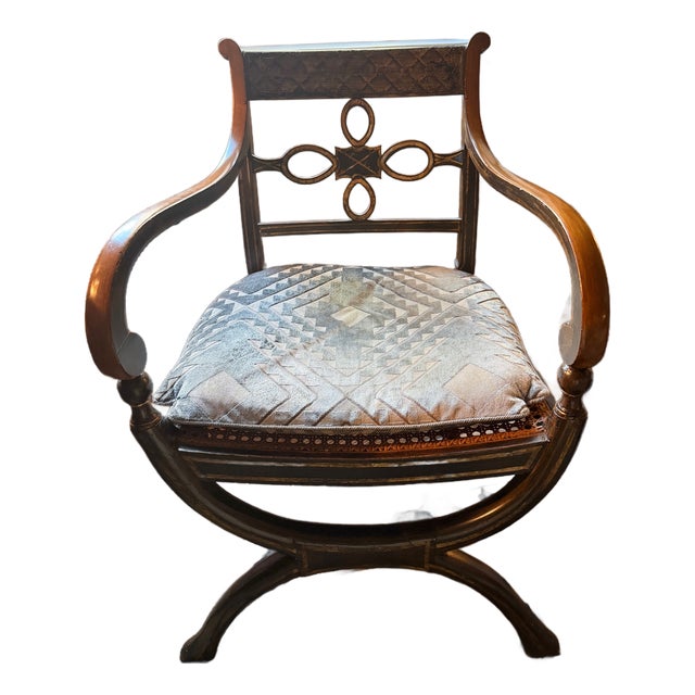 19th Century English Regency Painted Chair For Sale