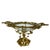 1950s Art Nouveau Brass Tazza Centerpiece Blown Glass Bowl . Swivel Floral Branches For Sale - Image 5 of 16