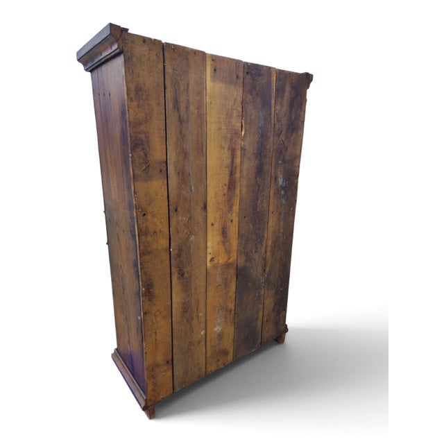 18th Century Baroque Oak Geometric Cabinet For Sale - Image 6 of 7