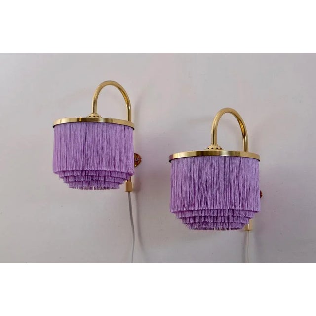 1960s Purple V271 Wall Lights by Hans-Agne Jakobsson, 1960s, Set of 2 For Sale - Image 5 of 8
