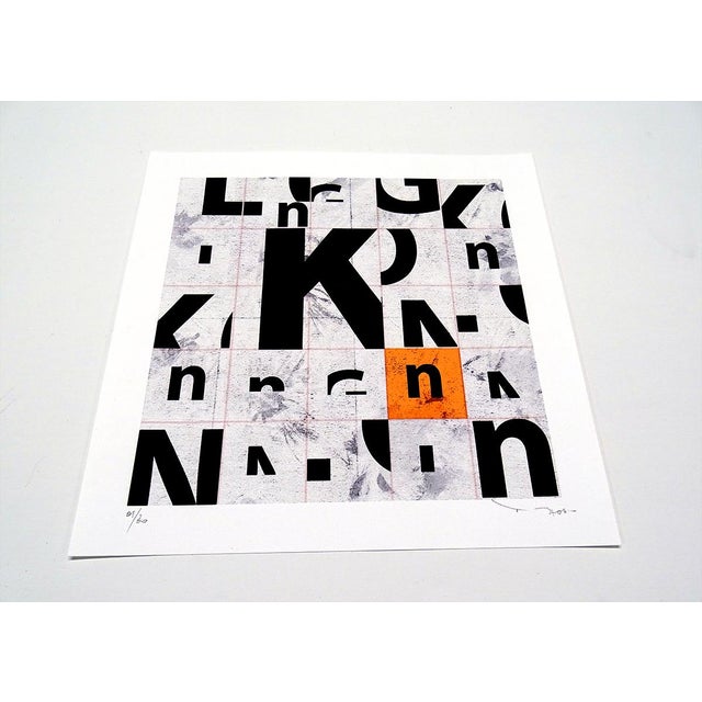 Tehos - K01-v02 Orange - 2020 Pigment ink print on strong fine art paper - Edition of 30 copies Image dimensions: 50 x 50...