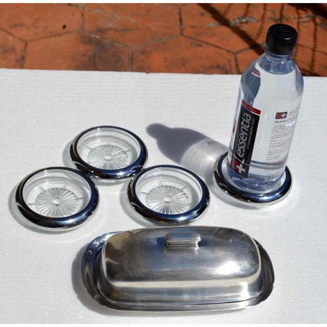 Early 20th Century Art Deco Reed & Barton Silver Plate Butter Dish With Lid For Sale - Image 13 of 18