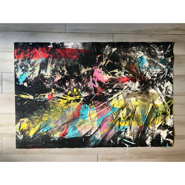 1980s Rupert Jasen Smith Large Original Screenprint Augmented With Diamond Dust, Signed, #7/25, 1981 For Sale - Image 5 of 14