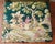 Chinoiserie Vintage Barkcloth Upholstered Shield Back Side or Desk Chair Chinoiserie Print For Sale - Image 3 of 8