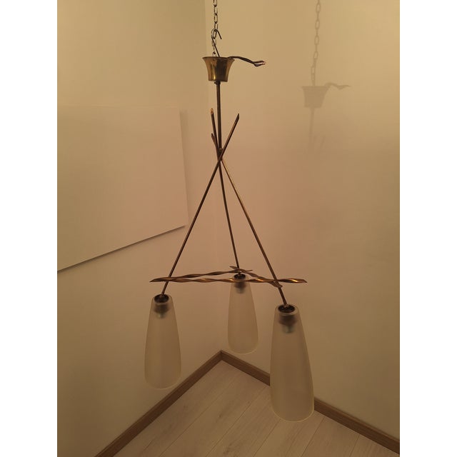 Vintage Pendant Light with Twisted Brass Structure from Fontana Arte, 1950s For Sale - Image 18 of 18