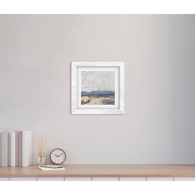 2020s Textured Desertscape – Impasto Palette Knife Oil Painting by L Haas For Sale - Image 5 of 8