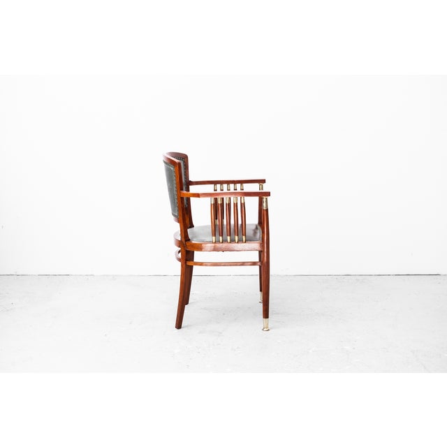 Metal Art Nouveau Men's Desk and Armchair by J. W. Müller, 1905, Set of 2 For Sale - Image 7 of 18