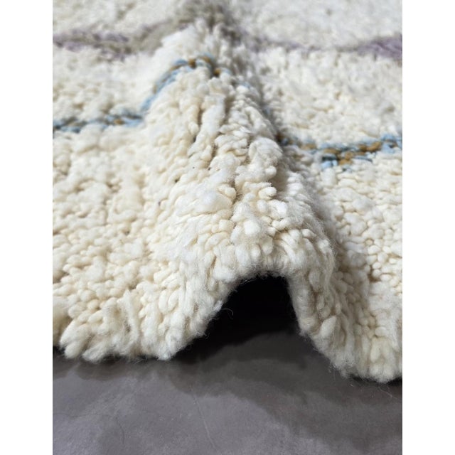 Mid-Century Modern Moroccan Diamond Plush Rug - 11.5 X 7.7 Ft For Sale - Image 3 of 8