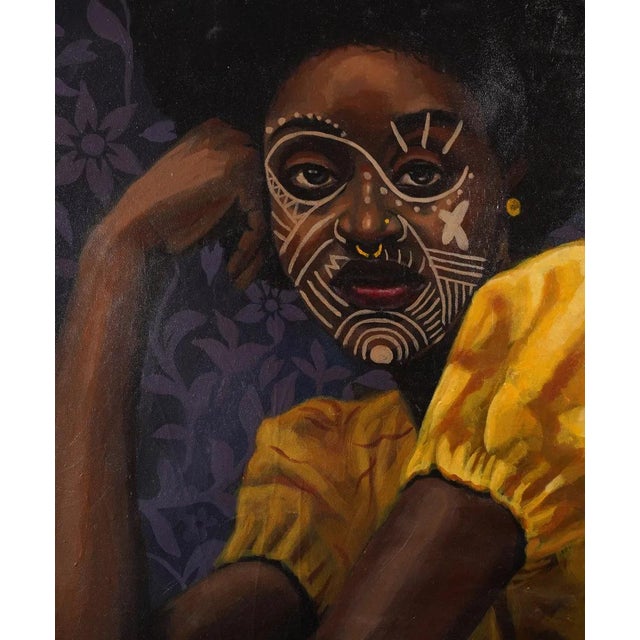 A tribute to the richness of African culture - vibrant fabrics, ancestral markings, quiet pride. Pairs with "My Color, My...